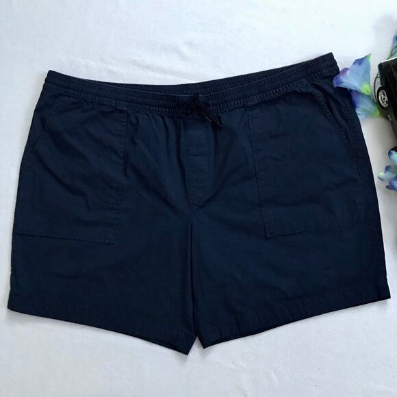 Lands' End NWT Navy Pull On Shorts Men XXL (44-46) - Picture 2 of 10